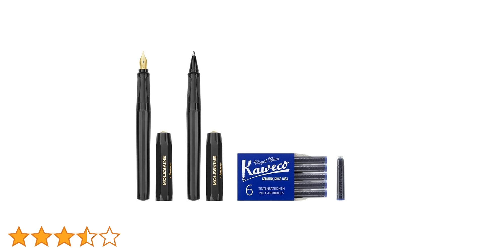 Amazon.co.jp: Moleskine x Kaveko Fountain Pen, F-Shaped x